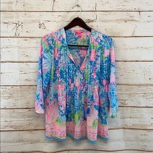 Marilina Tunic Top - Fished My Wish Engineered Size Small